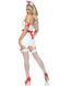 Эротический костюм Leg Avenue Vinyl ER Hottie, XS (белый) 122222 фото 2