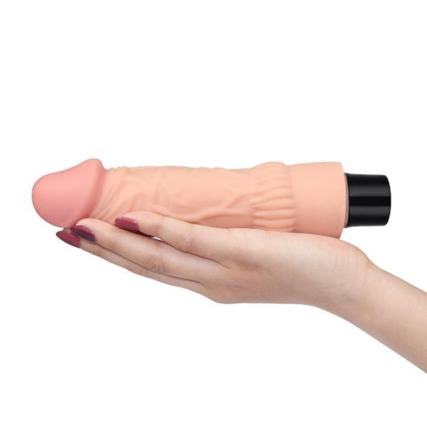 Реалистичный вибратор LoveToy Real Softee, 19,3 см (телесный) 28304 фото