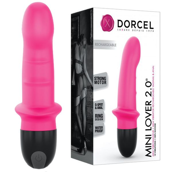 Вібратор Dorcel Mini Lover 2.0, 16,5 см (рожевий) 18056 фото