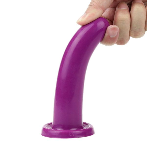 Фалоімітатор LoveToy Silicone Holy Dong, 14,5 см (фіолетовий) 14609 фото