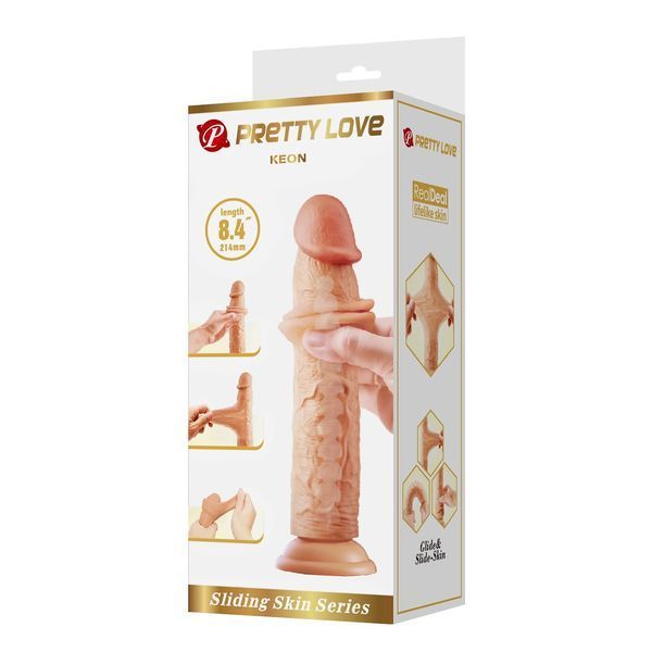 Фаллоимитатор Pretty Love Keon 8.4&rdquo;, 21.4 см (телесный) 64488 фото