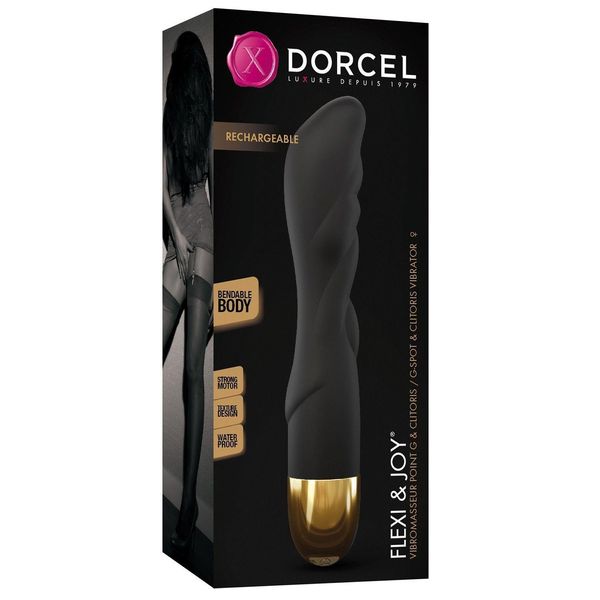 Вібратор Dorcel Flexi & Joy, 21 см (чорний) 12862 фото