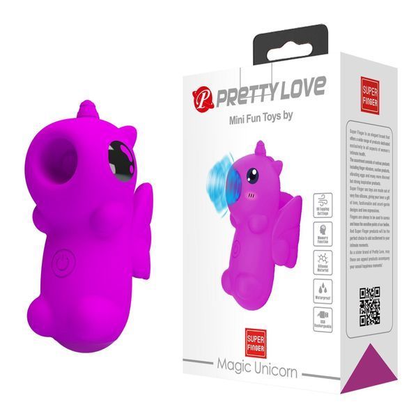 Вакуумний стимулятор клітора Pretty Love Magic Unicorn (фіолетовий) 116788 фото