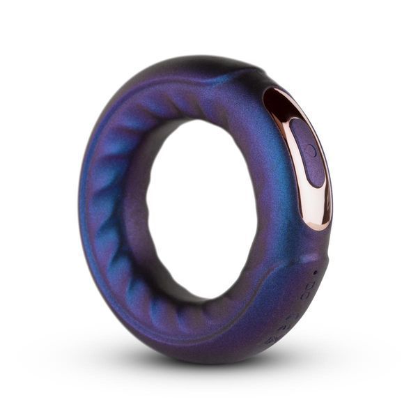 Эрекционное кольцо Hueman Saturn Vibrating Cock And Ball Ring, 8,5 см (фиолетовый) 86792 фото