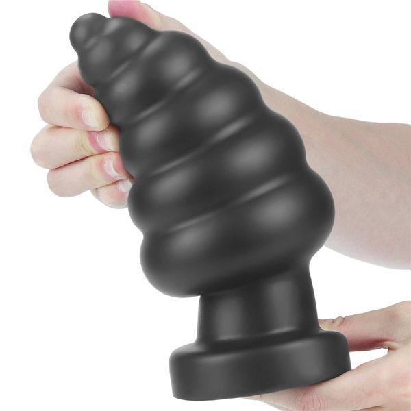 Анальна пробка King Sized Vibrating Anal Cracker 7, 18 см (чорний) 28866 фото