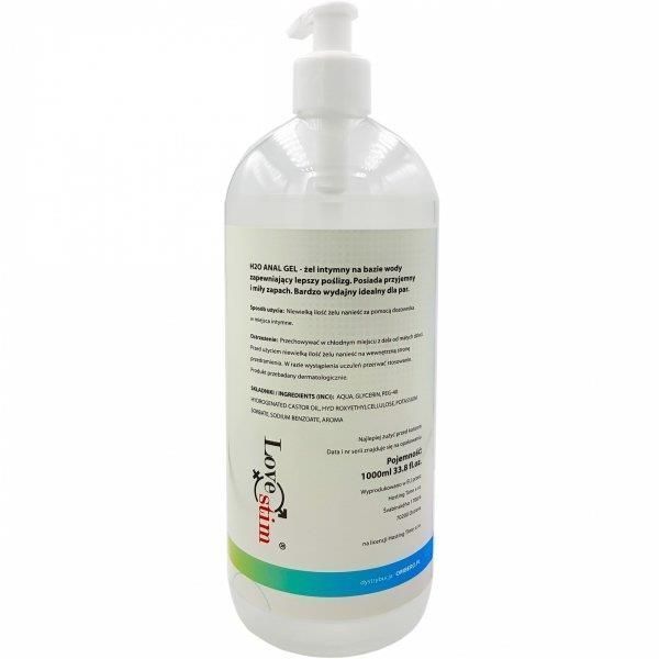 Анальний лубрикант LoveStim H2O Anal Gel, 1000 мл 18180 фото