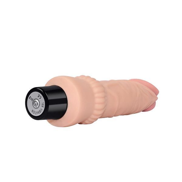 Реалистичный вибратор LoveToy Real Softee, 19,3 см (телесный) 28304 фото