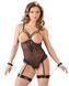 Боді Cottelli Bondage otwarte, S (чорний) 45974 фото 10