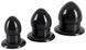 Набор анальных пробок You2Toys Anal Stretching Plug Kit, 3 шт (черный) 91494 фото 2
