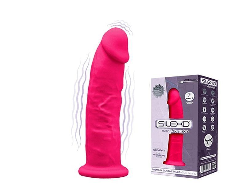 Фалоімітатор з вібрацією Adrien Lastic SilexD Henry, 17,5 см (рожевий) 13010 фото