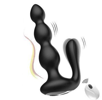 Анальная пробка B - Series Cute Anal Beads, 18 см (черный) 47292_EU фото