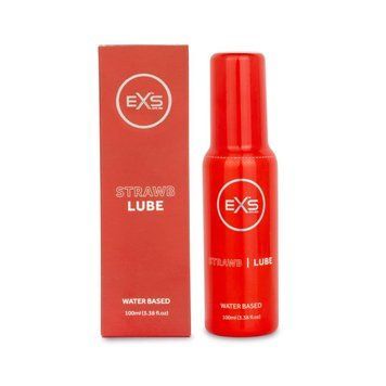 Лубрикант на водной основе EXS Strawb Lube Water Based клкбника, 100 мл 30601 фото