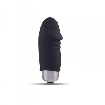 Міні-вібратор Toyz4lovers Mini Finger Fan Real, 6.5 см (чорний) 74122 фото