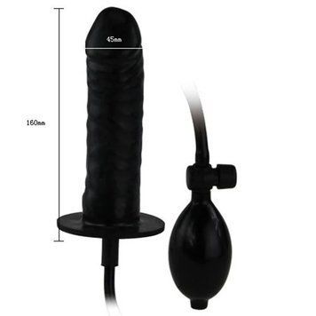 Анальний розширювач Baile Bigger Joy Inflatable Penis, 16 см (чорний) 26232 фото