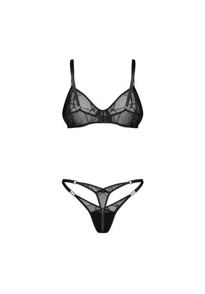 Комплект белья Obsessive Olianna, L/XL (черный) 241122 фото
