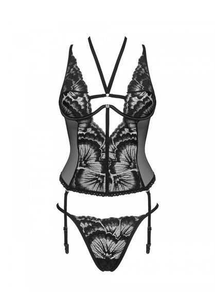 Комплект белья Obsessive Alessya, XS/S (черный) 27726 фото