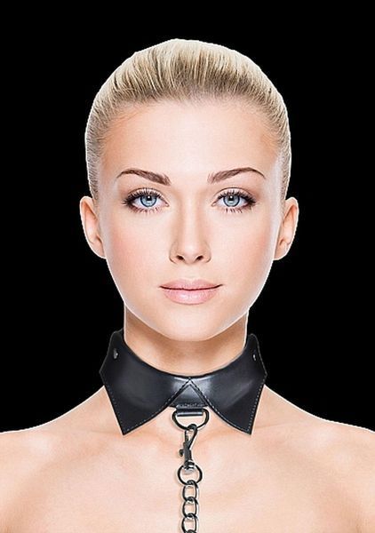 Нашийник з повідцем Ouch! Exclusive Collar & Leash (чорний) 39862_EU фото