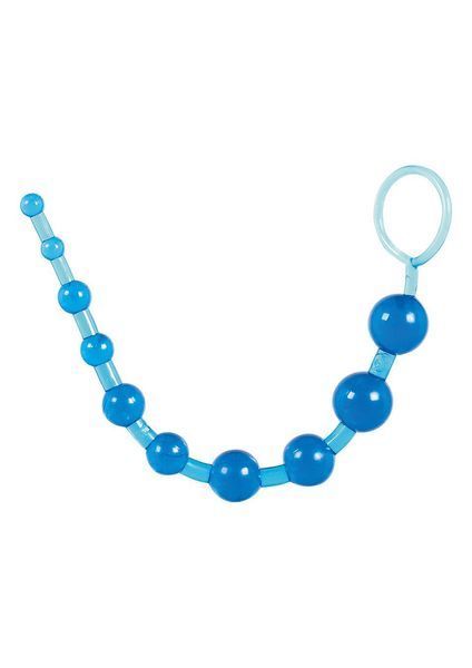 Анальний ланцюжок Toy Joy Thai Toy Beads, 25 см (блакитний) 8710 фото