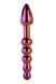 Анальный фаллоимитатор Glamour Glass Ridged Anal Dildo, 18 см (радужный) 78726 фото 5