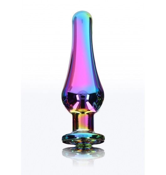Анальна пробка з кристалом ToyJoy Twilight Bum Bijou Large, 13 см (райдужний) 70030 фото