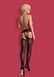 Чулки с поясом Obsessive S206, S/M/L (черный) 36202 фото 7