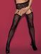 Чулки с поясом Obsessive S206, S/M/L (черный) 36202 фото 4