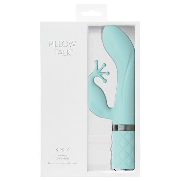 Вібратор кролик Pillow Talk Kinky Teal, 21 см (зелений) 25146 фото