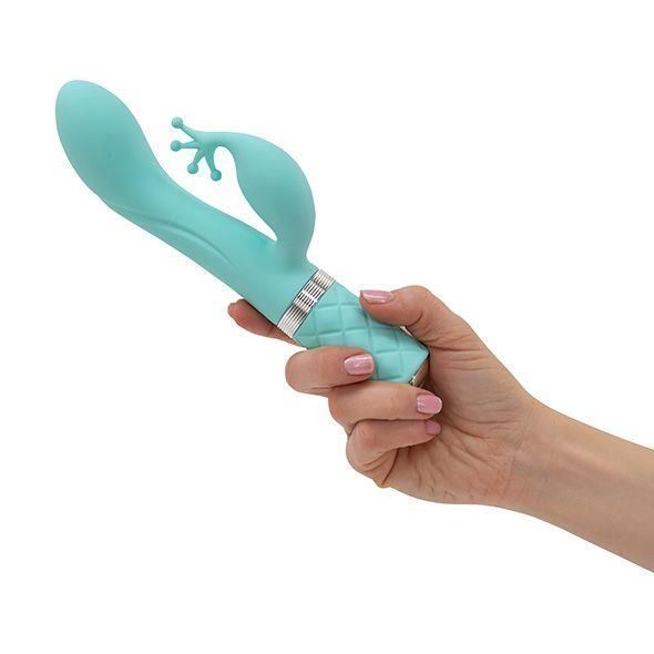 Вібратор кролик Pillow Talk Kinky Teal, 21 см (зелений) 25146 фото