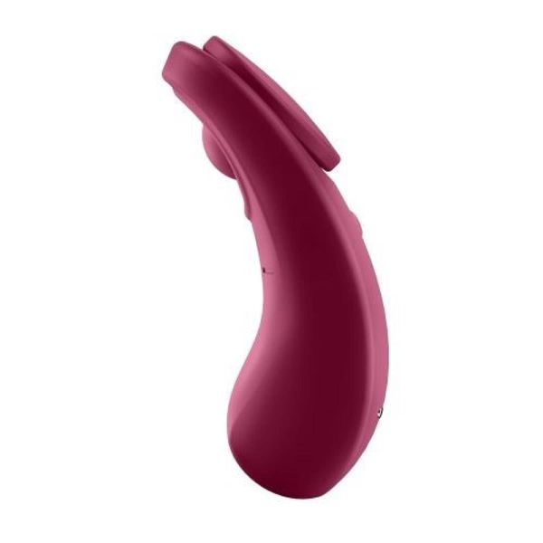 Клиторальный массажер для трусиков Satisfyer Sexy Secret, 8,6 см (бордовый) 11187 фото