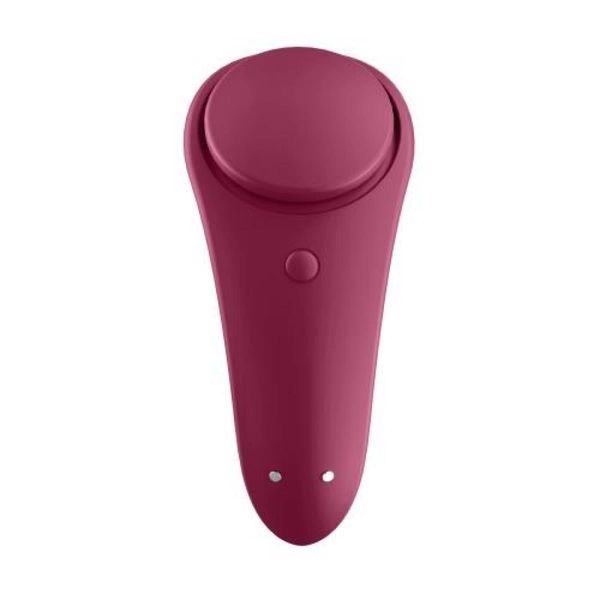 Клиторальный массажер для трусиков Satisfyer Sexy Secret, 8,6 см (бордовый) 11187 фото