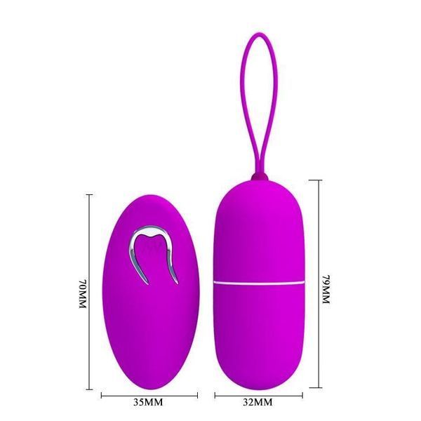 Віброяйце Pretty Love Arvin Vibrating Egg, 7,9 см (фіолетовий) 15354 фото