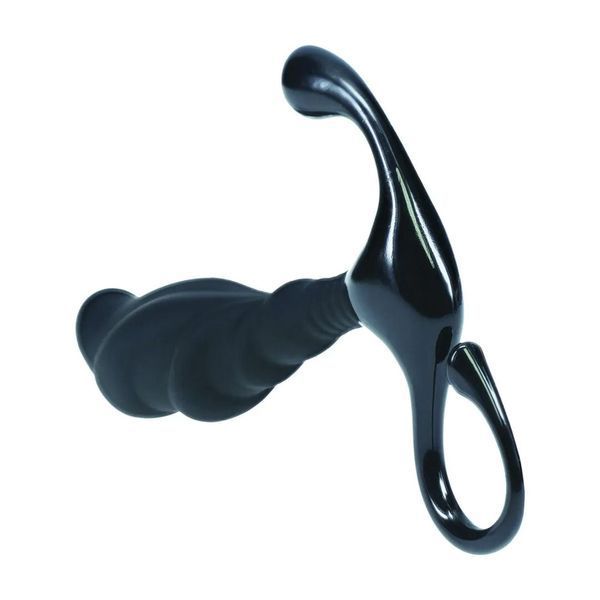 Стимулятор простати Levelz Rippled with Hard Loop S, 10.3 см (чорний) 217900 фото