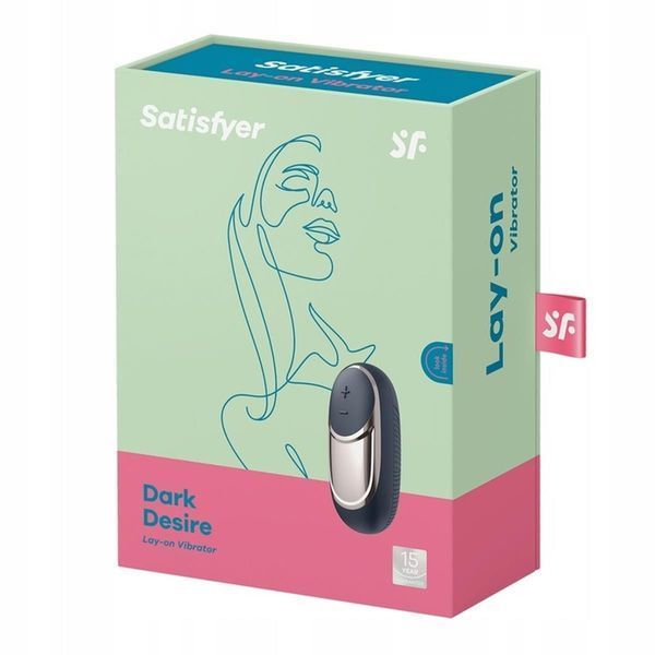 Вібратор для клітора Satisfyer Dark Desire, 9,4 см (сірий) 20960 фото