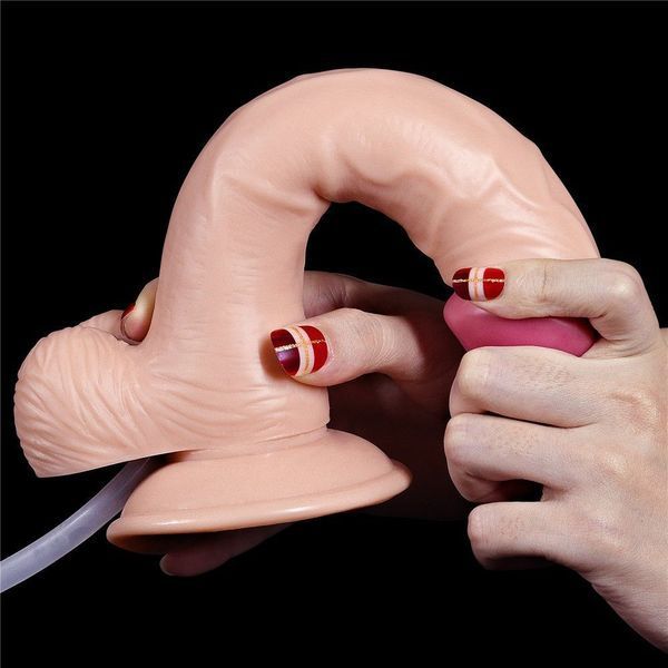 Фалоімітатор з еякуляцією LoveToy Squirt Extreme, 23 см (тілесний) 43896 фото