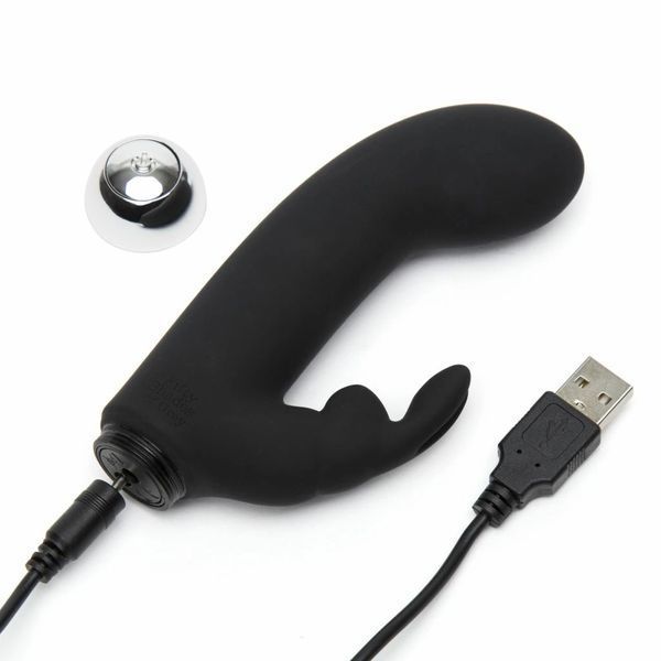 Мини вибратор-кролик Fifty Shades of Grey Greedy Girl, 13,9 см (черный) 30395_EU фото