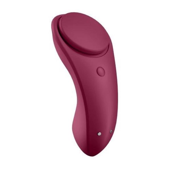 Клиторальный массажер для трусиков Satisfyer Sexy Secret, 8,6 см (бордовый) 11187 фото