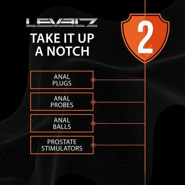 Стимулятор простати Levelz Rippled with Hard Loop S, 10.3 см (чорний) 217900 фото