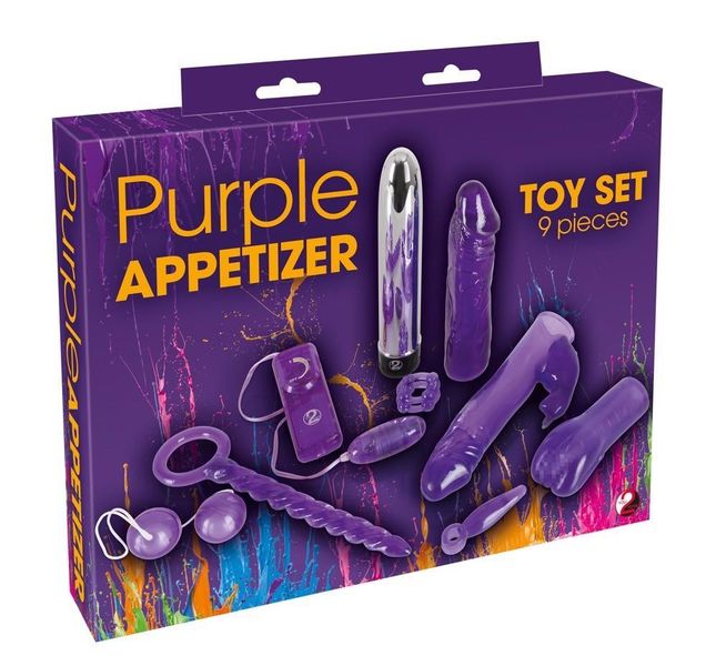 Набор секс-игрушек Purple Appetizer Toy Set, 9 шт (фиолетовый) 5387 фото