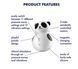 Вакуумный стимулятор клитора с вибрацией Satisfyer Pocket Panda (черный с белым) 100444 фото 7
