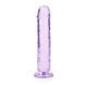Фаллоимитатор RealRock Crystal Clear 8'', 22 см (фиолетовый) 80522 фото