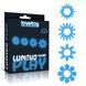Набор эрекционных колец Lumino Play Penis Ring, 4 шт (голубой) 14690 фото 1