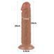 Фаллоимитатор Lovetoy Sliding Skin Dual Layer Dong 8", 20 см (коричневый) 47858 фото 1