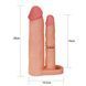 Насадка на пеніс Pleasure X-Tender Double Flesh Add 2, 20 см (тілесний) 29326 фото 4