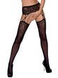 Чулки с поясом Obsessive S206, S/M/L (черный) 36202 фото