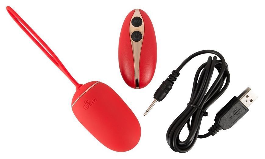 Виброяйцо Sweet Smile Remote Controlled Love Ball, 15,3 см (красный) 72034 фото