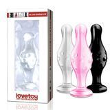 Cтеклянный фаллоимитатор LoveToy 4.5" Glass Romance, 11,5 см (черный) 28838 фото