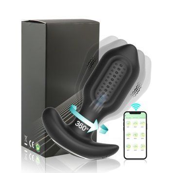 Анальная пробка Boys of Toys Bliss APP, 10.5 см (черный) 47503_EU фото