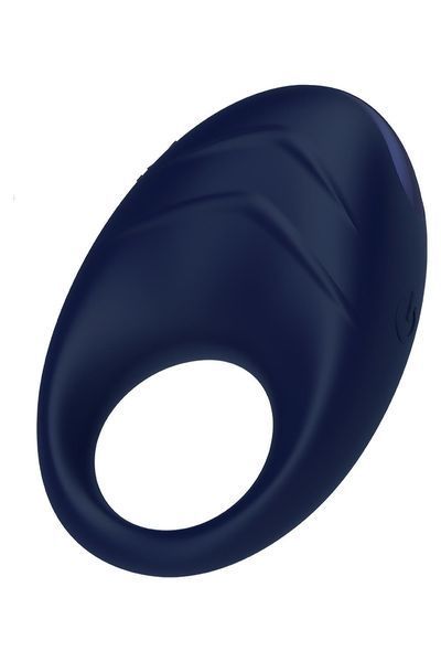 Віброкільце Glam Vibrating Cockring, 7 см (синій) 111492 фото