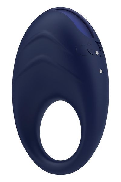 Віброкільце Glam Vibrating Cockring, 7 см (синій) 111492 фото