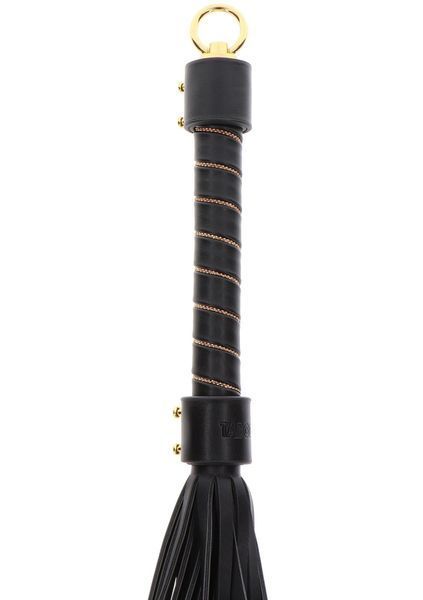 БДСМ флогер Taboom Vogue Studded Whip, 54 см (чорний) 51902 фото